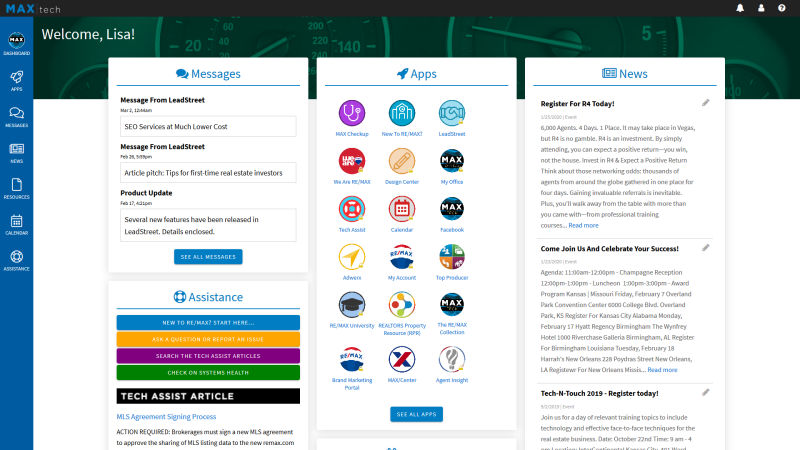 Web app redesign, desktop version