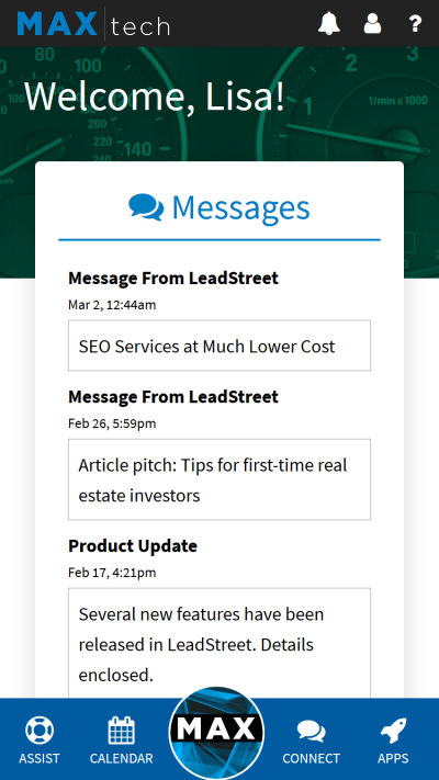 Web app redesign, mobile version
